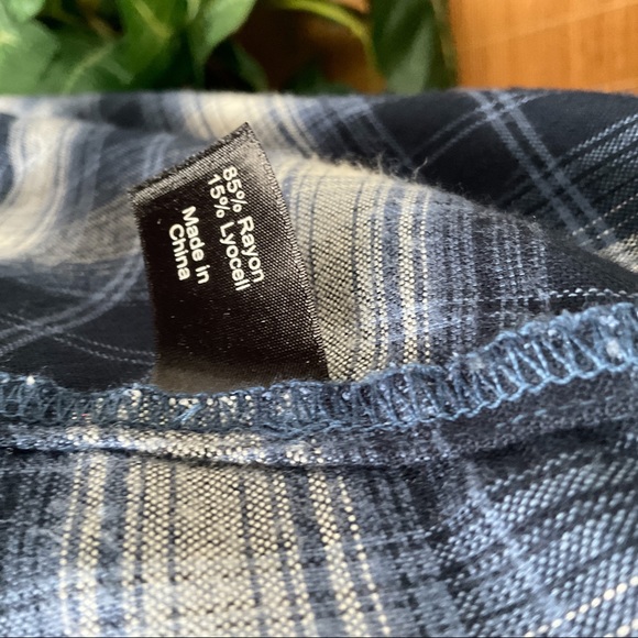 Lane Bryant Plaid Waterfall Sweater Cardigan 14/16 - Picture 8 of 12